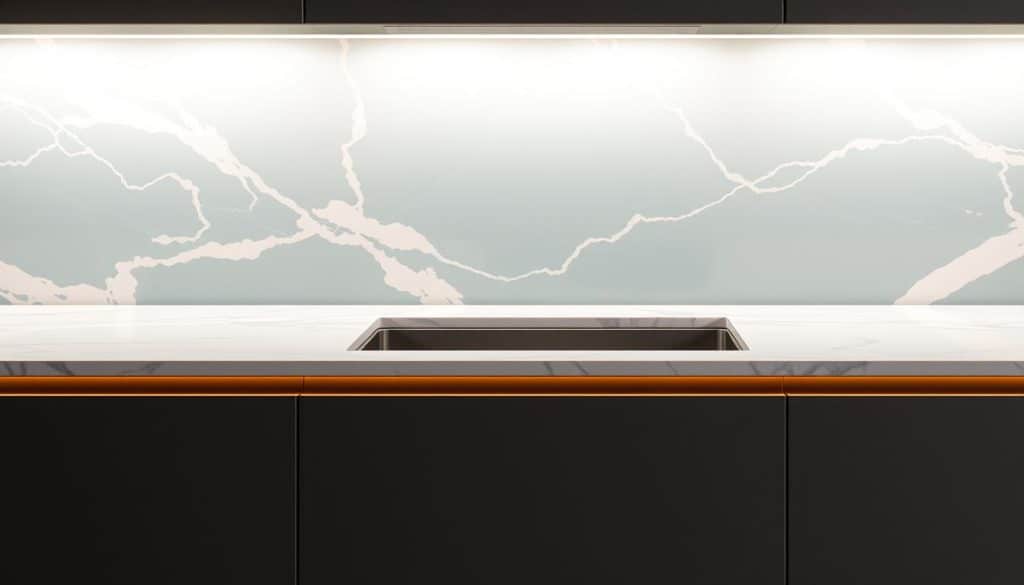 Silestone Lagoon Worktop Design